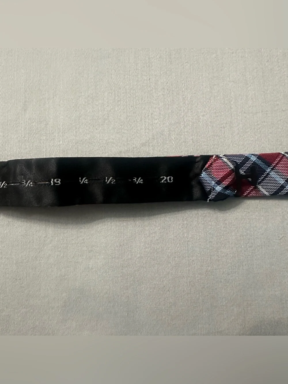 Stafford Tailored Culture Mens Bow Tie Red Navy Blue Light Blue Plaid Adjustable